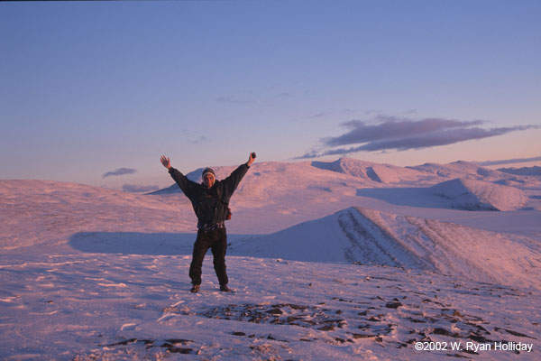 Sunset, Me and the Richardson Mountains