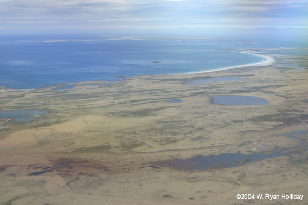 Falklands from Airplane