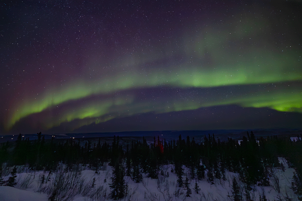 Aurora Borealis from Cleary Summit