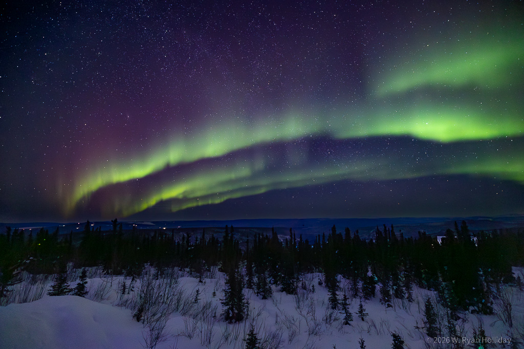 Aurora Borealis from Cleary Summit