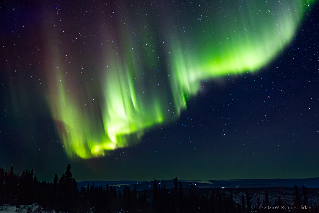 Northern Lights from Cleary Summit