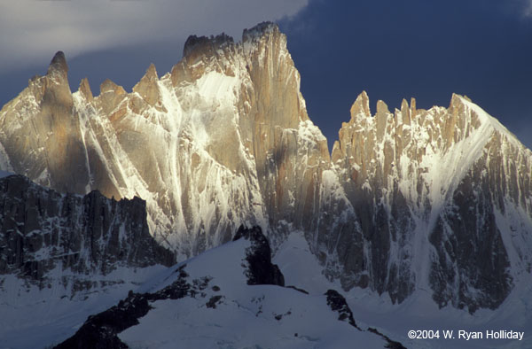 Mt. Fitz Roy Detail at Sunrise
