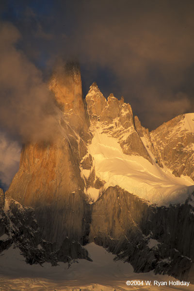 Mt. Fitz Roy Detail at Sunrise