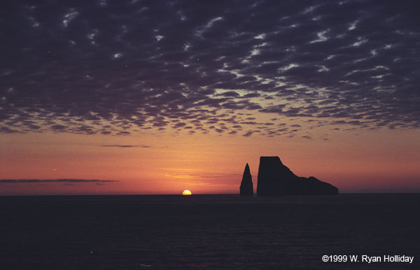 Kicker Rock at Sunset