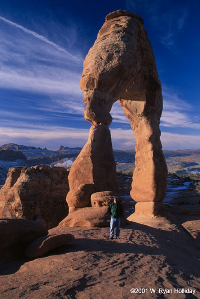 Self-Portrait at Delicate Arch