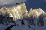 Mt. Fitz Roy Detail at Sunrise