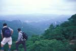 Hikers above Seoul
