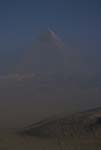 Pyramids at Sunrise from Desert